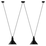 Les Acrobates N ° 324 Pendant Lamp: Large + Black + Conic