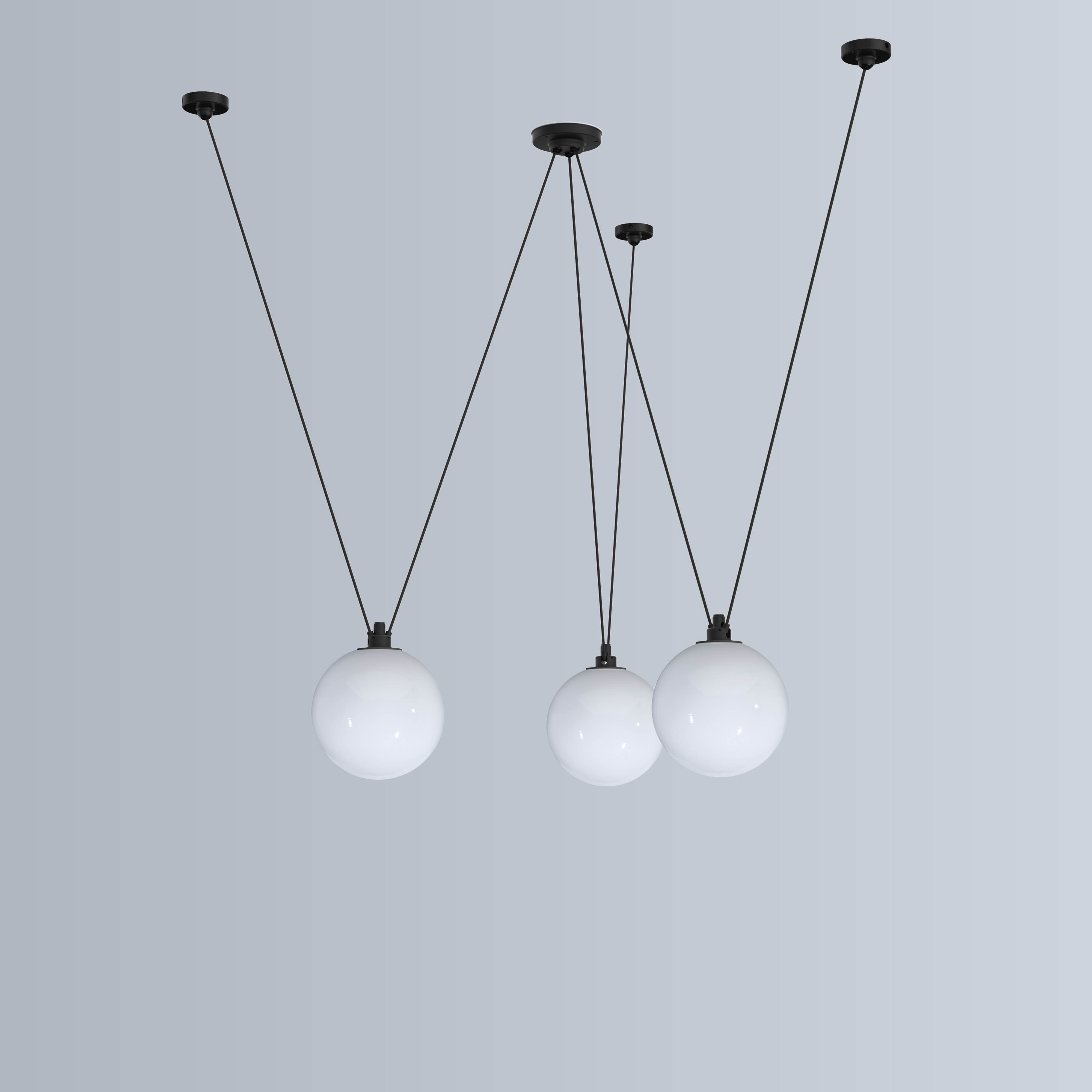 Les Acrobates N ° 324 Pendant Lamp: Glassball