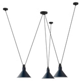 Les Acrobates N ° 325 Pendant Lamp: Large + Blue + Conic