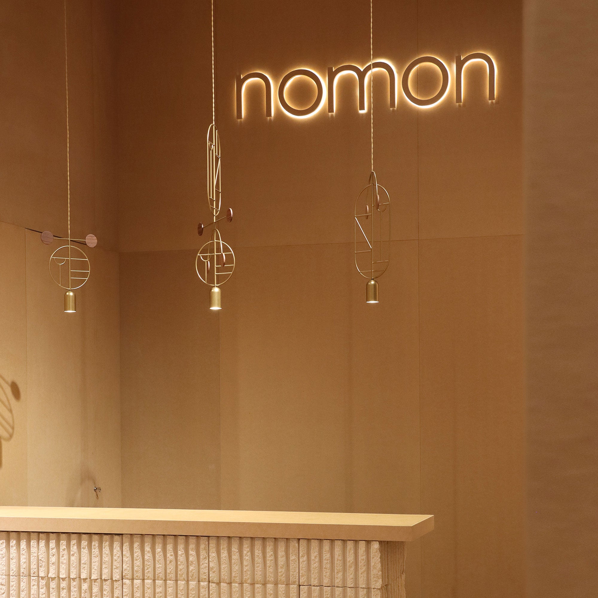 Wooden Dots Suspension Lamp