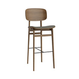 NY11 Bar + Counter Chair: Seat Upholstered + Bar + Light Smoked Oak