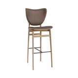 Elephant Bar + Counter Chair: Front Upholstered + Bar + Natural Oak