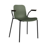 Langue Chair with Armrest: Army Green + 