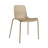 Langue Chair: Brass + Ecru