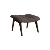 Mammoth Ottoman: Front Upholstered + Dark Smoked Oak