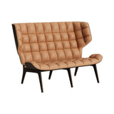 Mammoth Sofa: Front Upholstered + Dark Smoked Oak