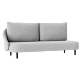 New Wave Open Ended: Upholstered + Right + Dark Smoked Oak