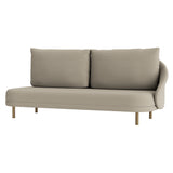 New Wave Sofa: Brass + Open Ended- Left