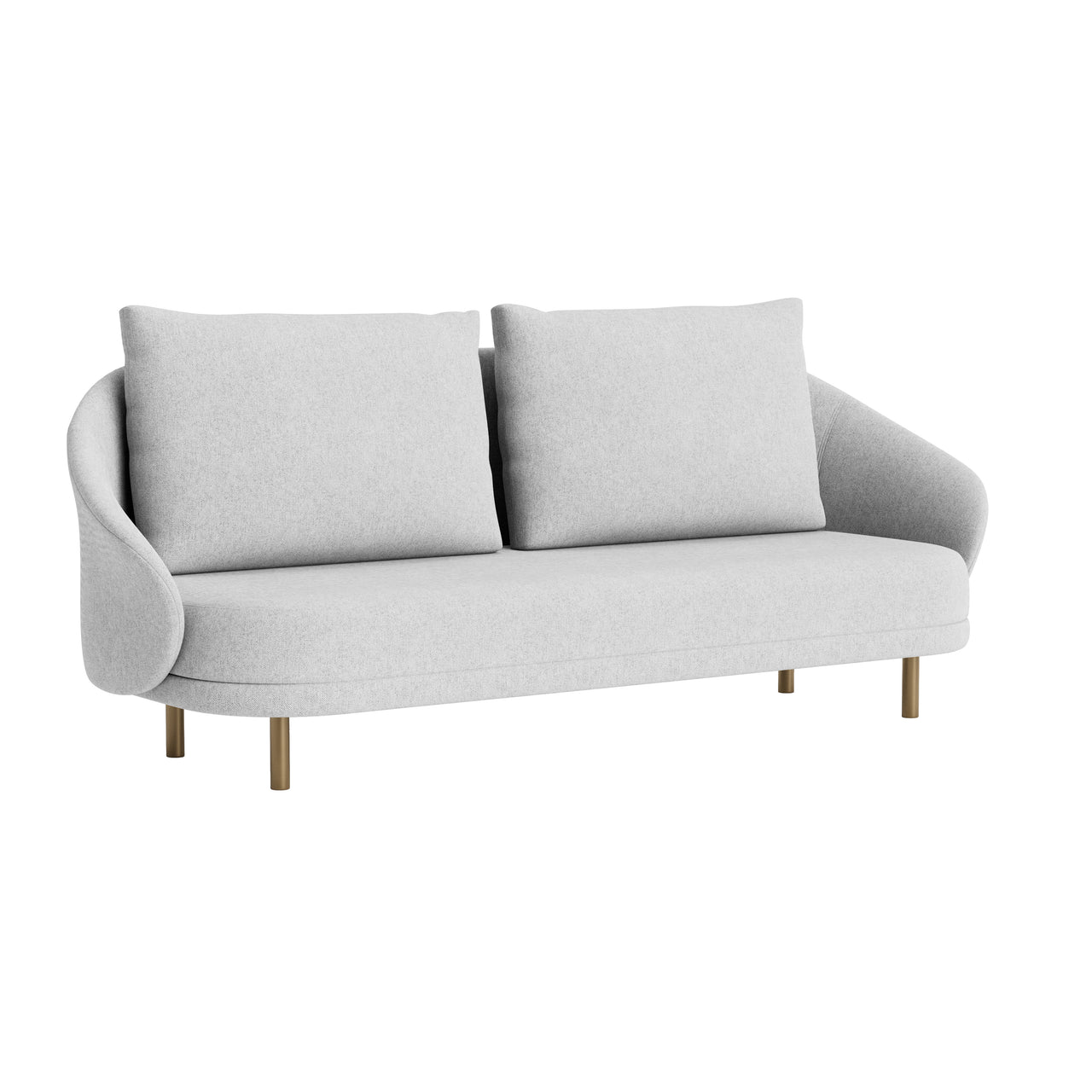 New Wave Sofa: Brass + 2.5 Seater