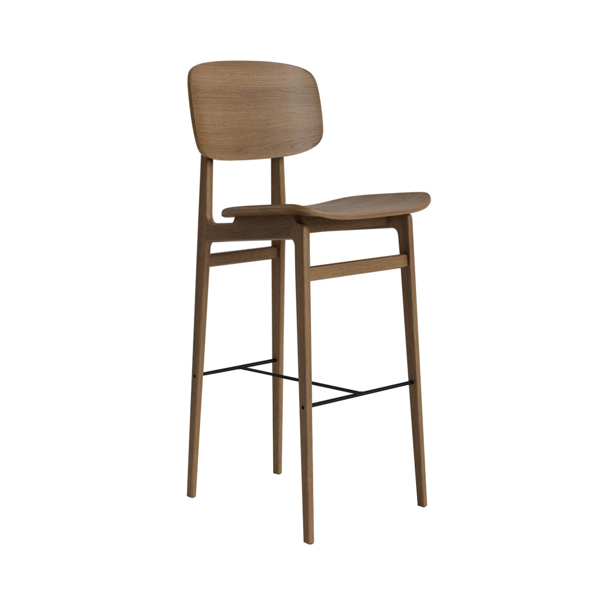 NY11 Bar + Counter Chair: Bar + Light Smoked Oak