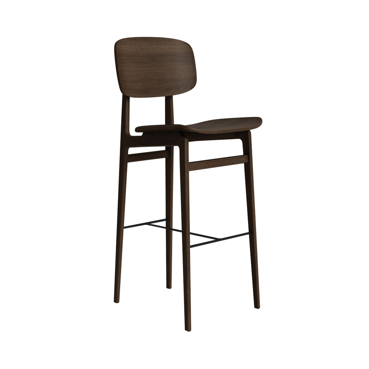 NY11 Bar + Counter Chair: Bar + Dark Smoked Oak