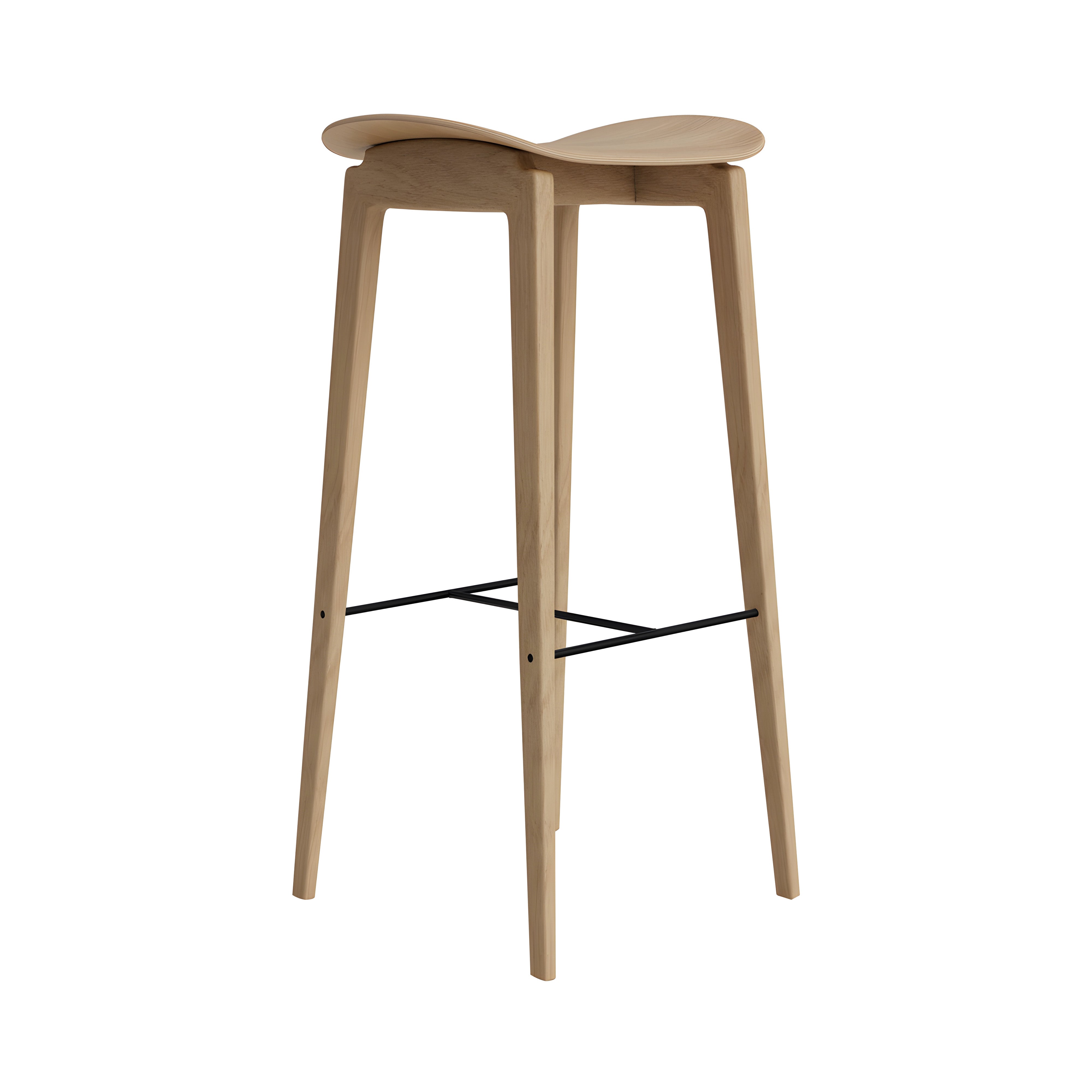 NY11 Bar + Counter Stool: Bar + Natural Oak