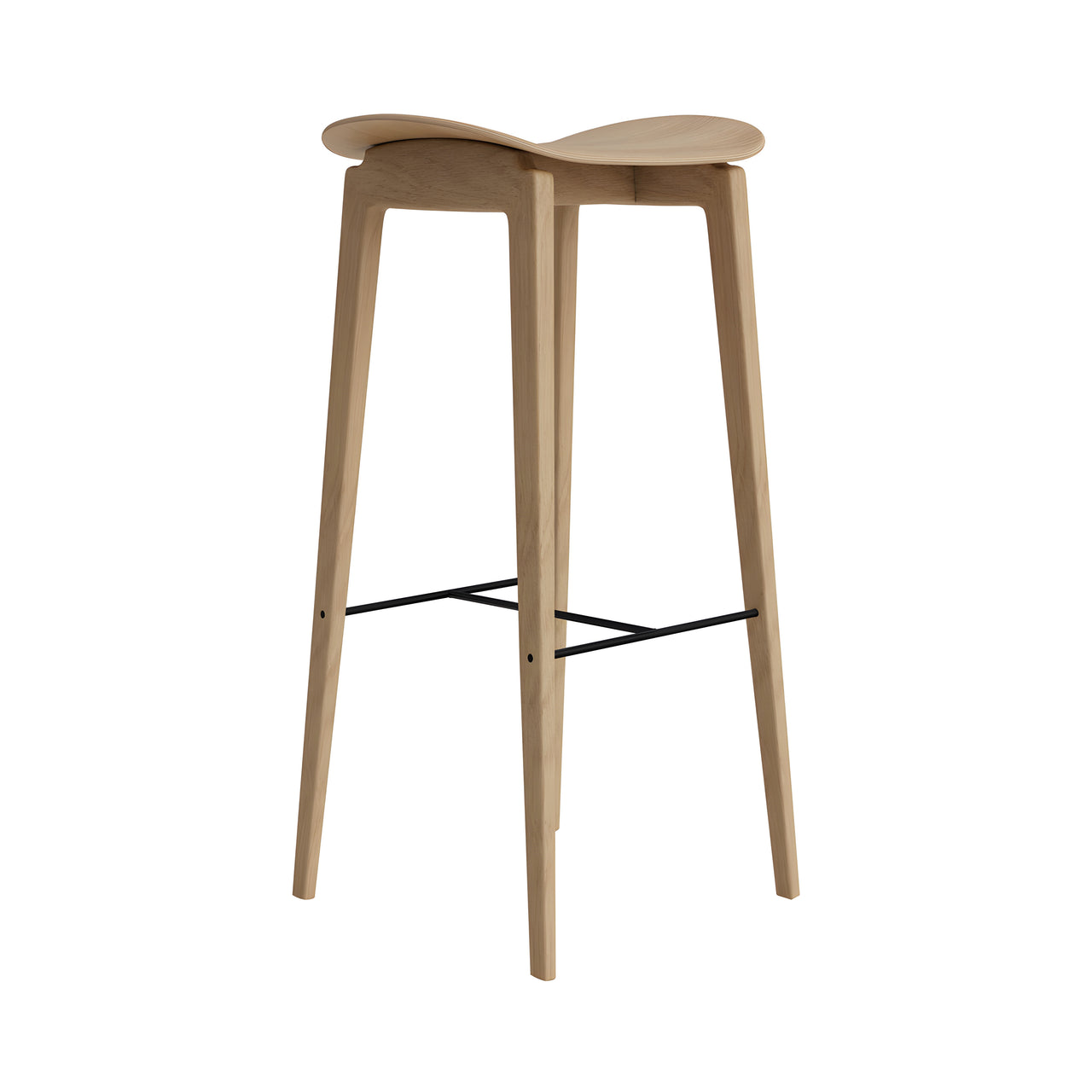 NY11 Bar + Counter Stool: Bar + Natural Oak