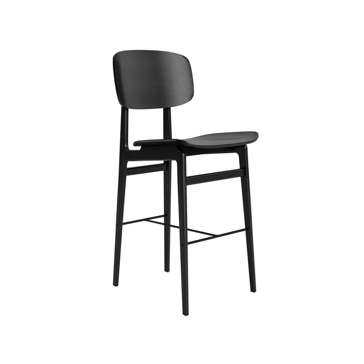 NY11 Bar + Counter Chair: Counter + Black Oak