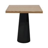 Container Square Table: Small + Natural Oil + Black