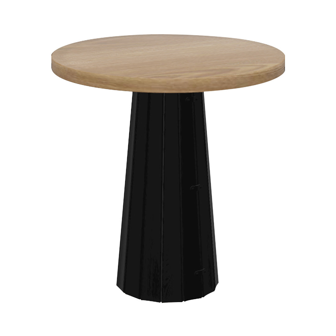 Container Round Table: Extra Small + Bodhi Cover + Natural Oil + Black