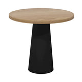 Container Round Table: Extra Small + Natural Oil + Black