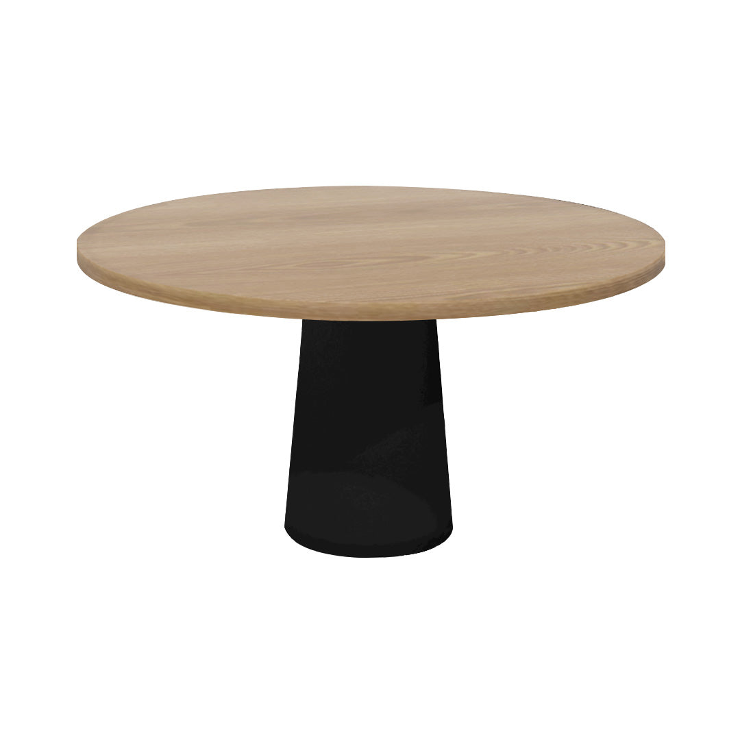 Container Round Table: Large + Natural Oil + Black