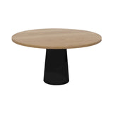 Container Round Table: Large + Natural Oil + Black
