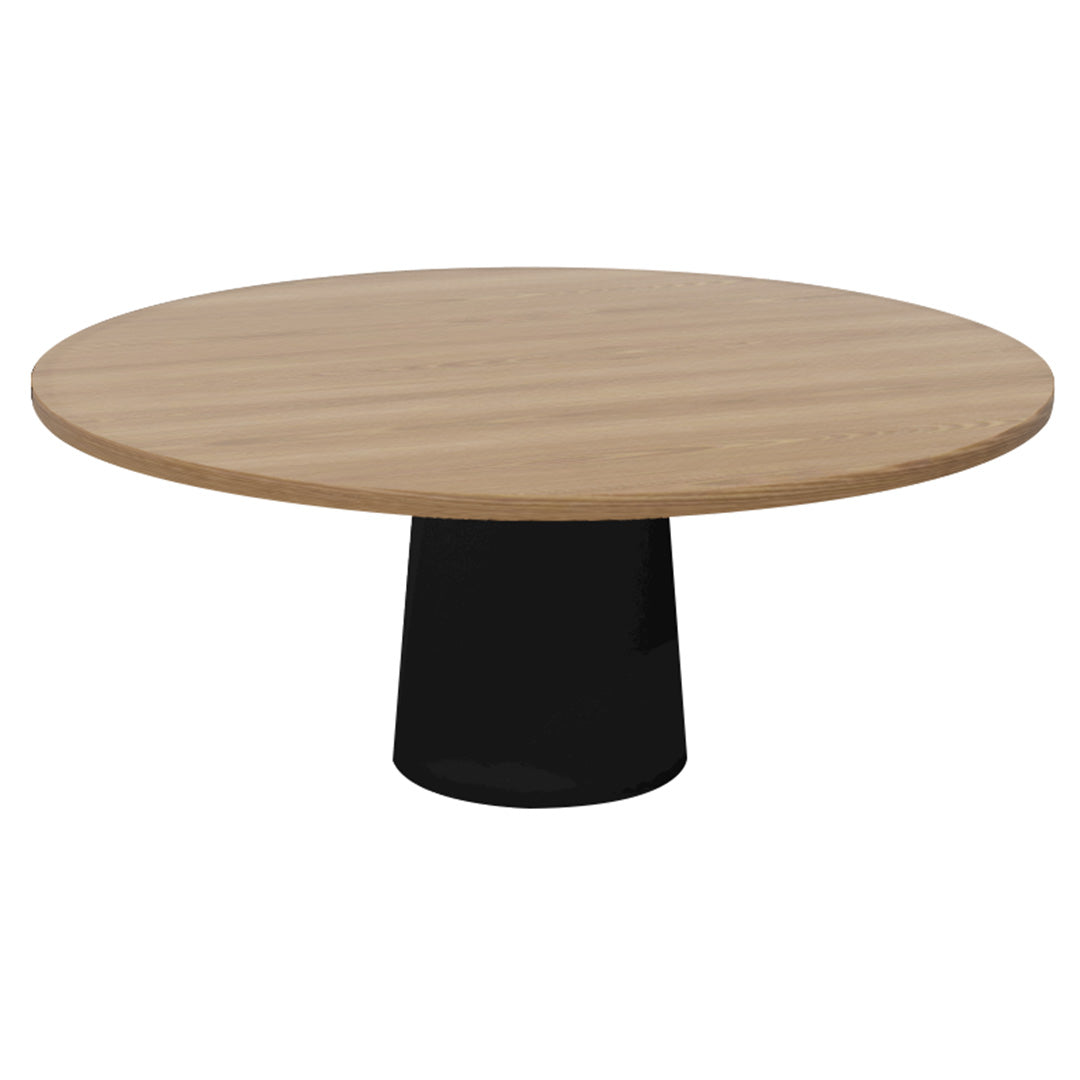 Container Round Table: XXL + Natural Oil + Black