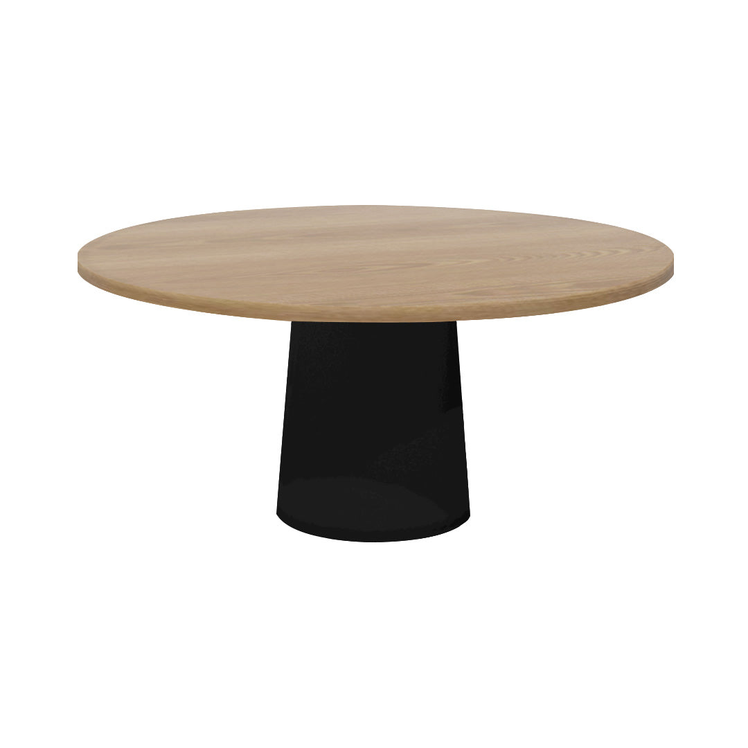 Container Round Table: Extra Large + Natural Oil + Black