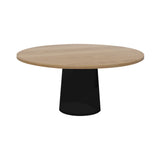 Container Round Table: Extra Large + Natural Oil + Black