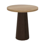 Container Round Table: Extra Small + Bodhi Cover + Natural Oil + Cinnamon