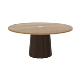 Container Round Table: Extra Large + Bodhi Cover + Natural Oil with Hole + Cinnamon