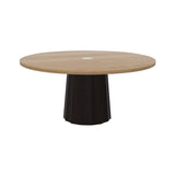 Container Round Table: Extra Large + Bodhi Cover + Natural Oil with Hole + Wenge