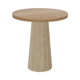 Container Round Table: Extra Small + Bodhi Cover + Natural Oil + White wash