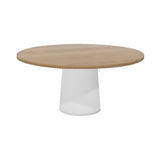 Container Round Table: Extra Large + Natural Oil + White