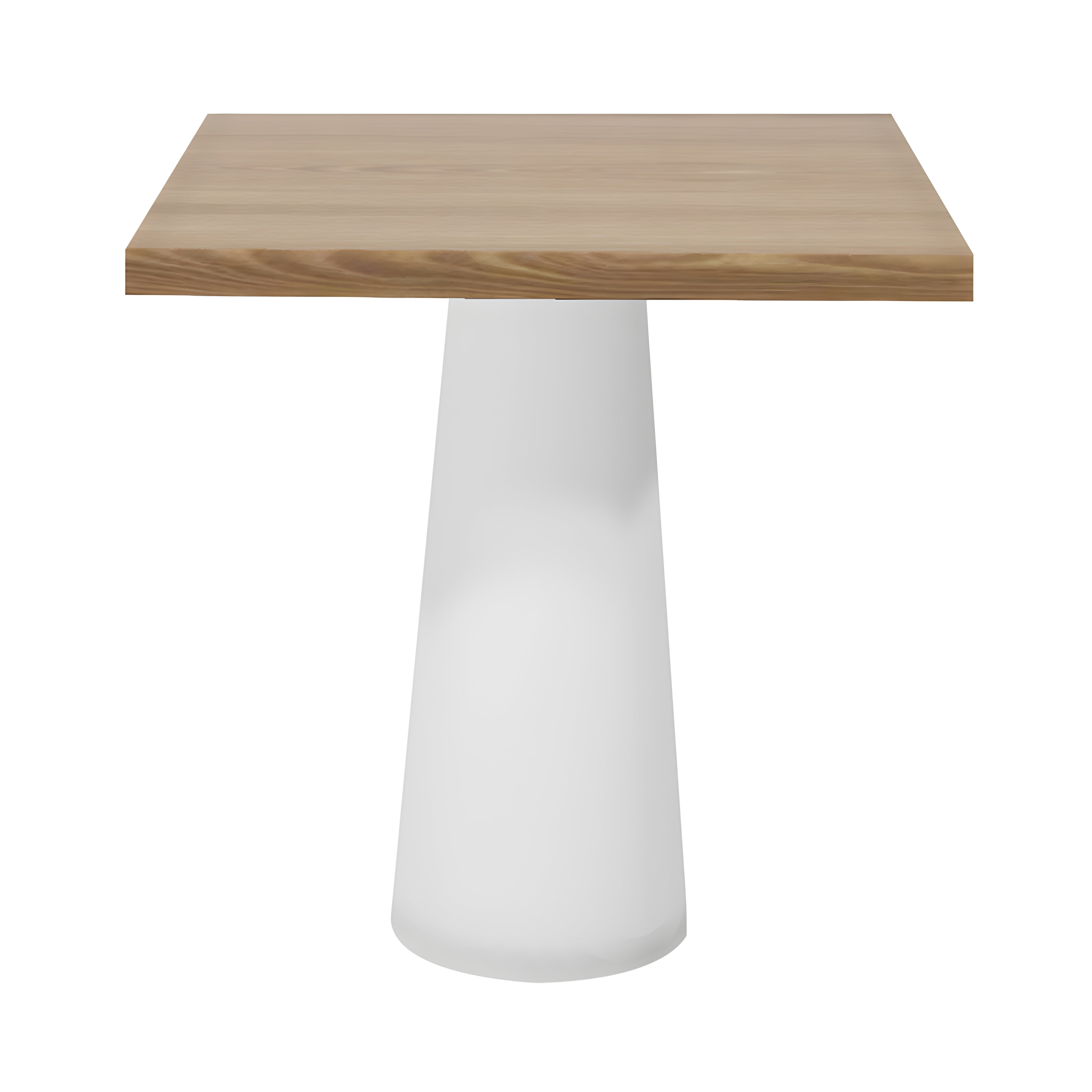 Container Square Table: Small + Natural Oil + White