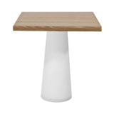 Container Square Table: Small + Natural Oil + White