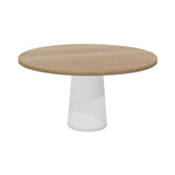 Container Round Table: Large + Natural Oil + White