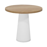 Container Round Table: Extra Small + Natural Oil + White