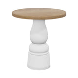 Container Round Table: Extra Small + New Antiques + Natural Oil + White
