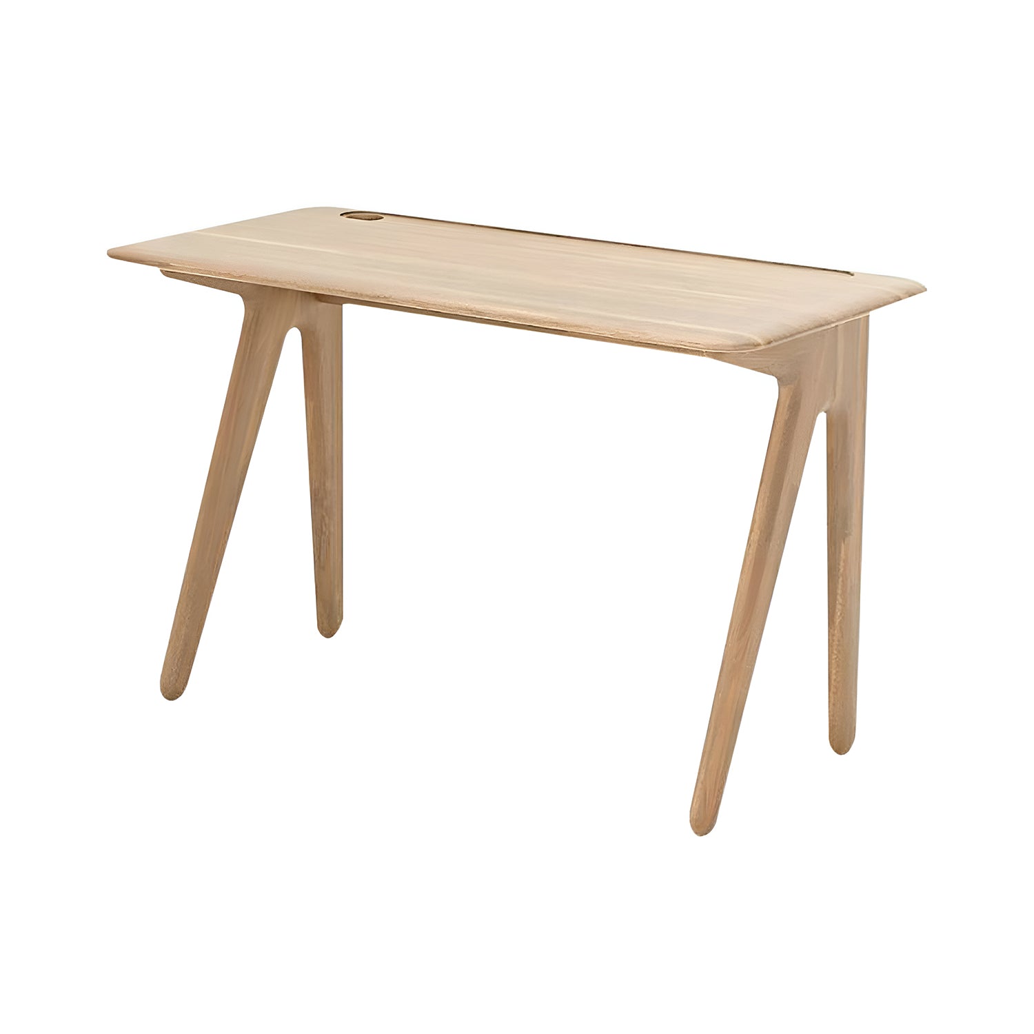 Slab Individual Desk: Natural Oak