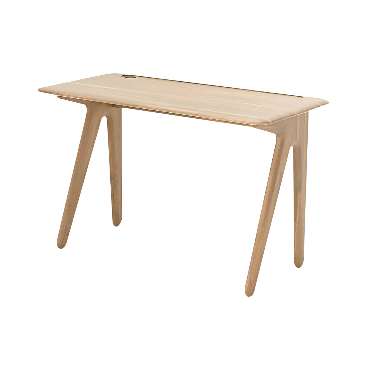 Slab Individual Desk: Natural Oak