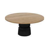 Container Round Table: XXL + New Antiques + Natural Oil + Black