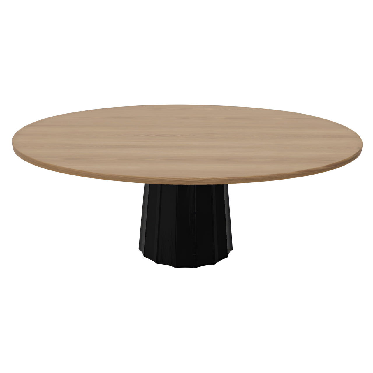 Container Oval Table: Small + Bodhi Cover + Natural Oil + Black