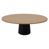 Container Oval Table: Small + Bodhi Cover + Natural Oil + Black