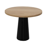 Container Round Table: Small + Bodhi Cover + Natural Oil + Black