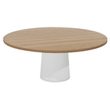 Container Round Table: XXL + Natural Oil + White