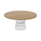 Container Round Table: XXL + New Antiques + Natural Oil + White