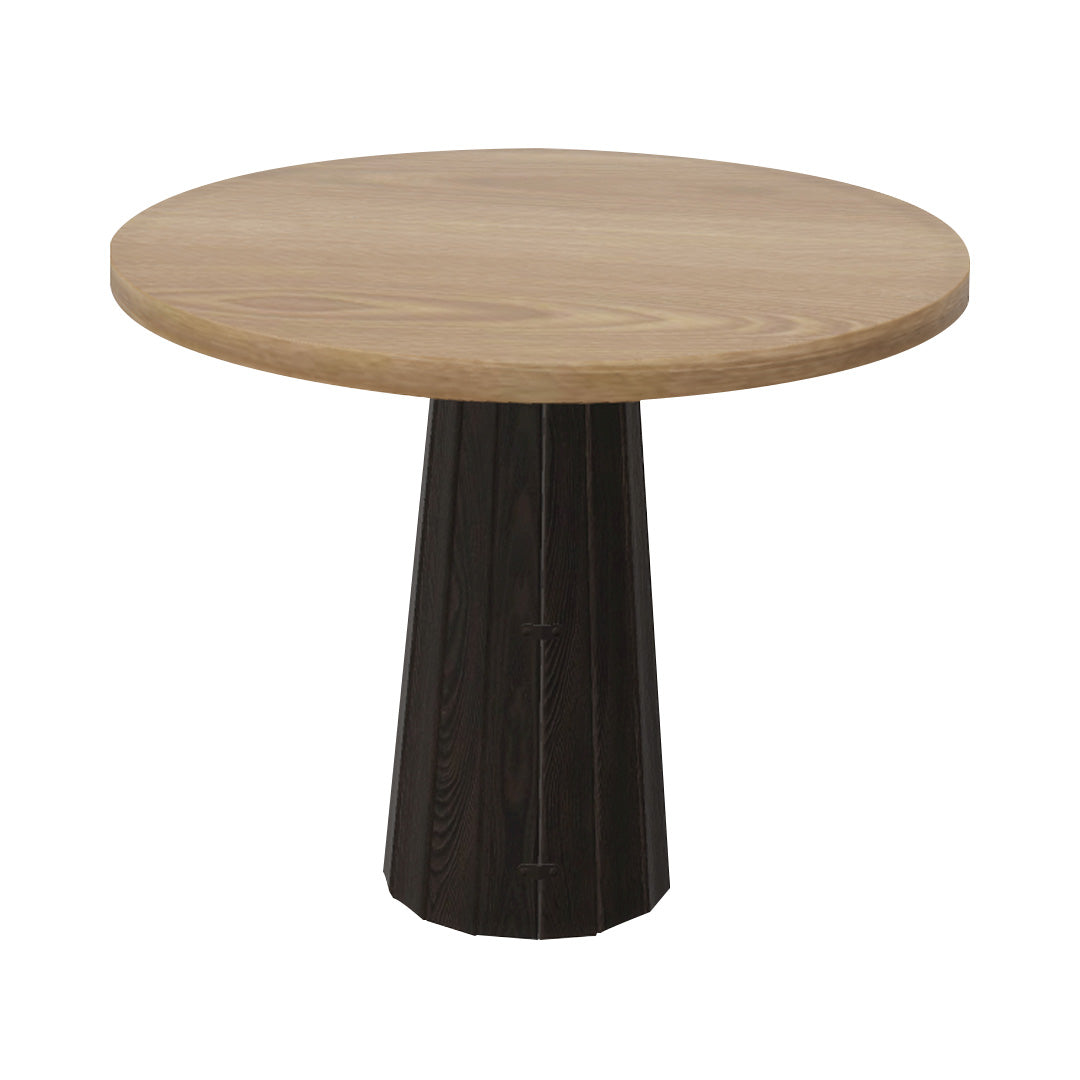 Container Round Table: Small + Bodhi Cover + Natural Oil + Grey