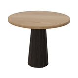 Container Round Table: Small + Bodhi Cover + Natural Oil + Grey