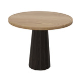 Container Round Table: Small + Bodhi Cover + Natural Oil + Grey