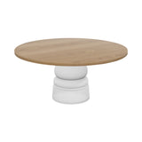 Container Round Table: Extra Large + New Antiques + Natural Oil + White