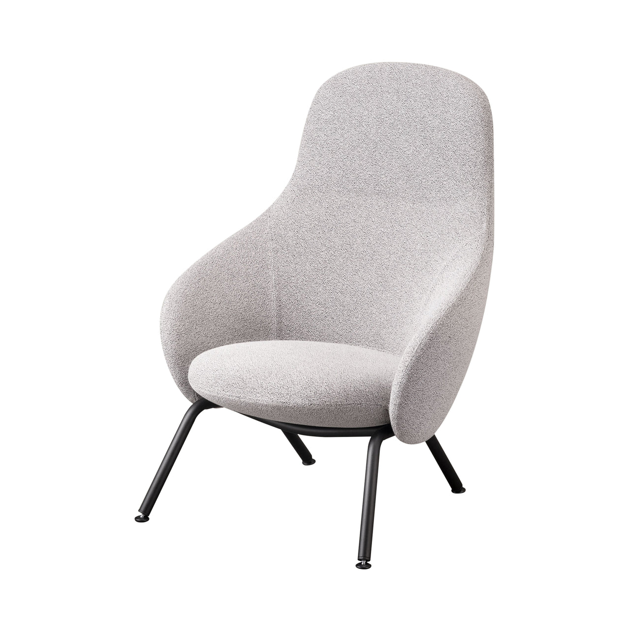 Nebula Lounge Tube Chair: Steel Base