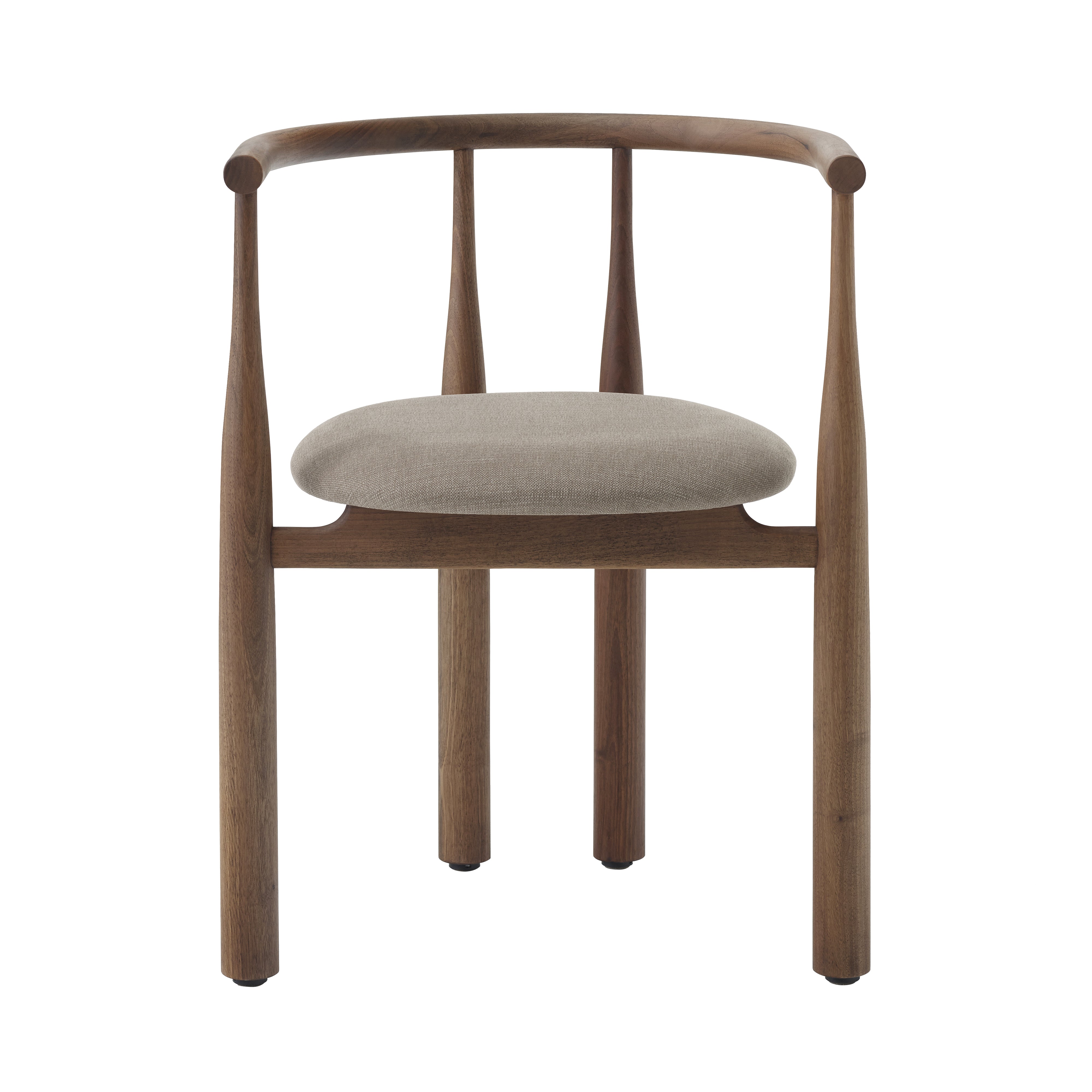 Bukowski Chair: Upholstered + Walnut